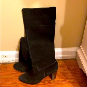 Suede Knee High Boots